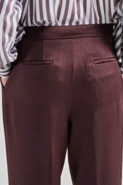 Pantaloni tessuto marrone