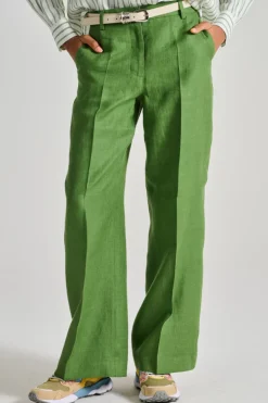 Pantaloni tessuto verde