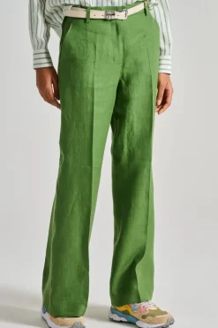 Pantaloni tessuto verde