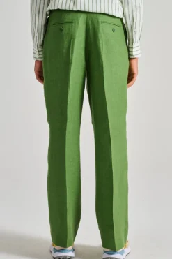 Pantaloni tessuto verde