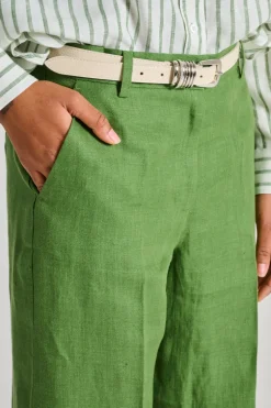 Pantaloni tessuto verde