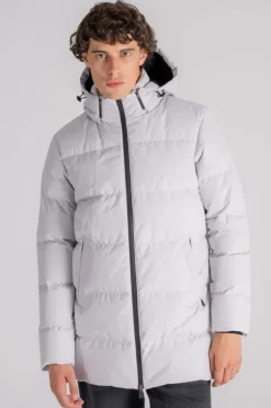 Piumino laminar 100% poliestere grigio