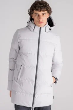 Piumino laminar 100% poliestere grigio