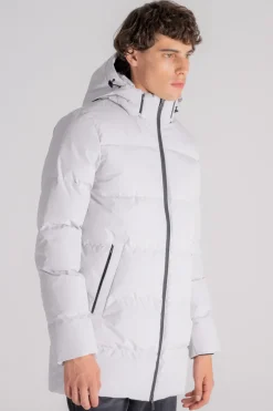 Piumino laminar 100% poliestere grigio