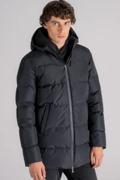 Piumino laminar 100% poliestere nero