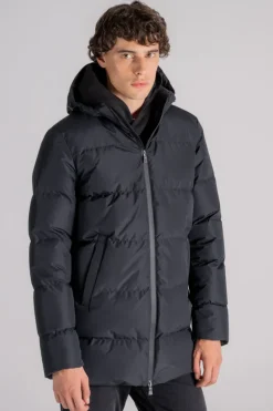 Piumino laminar 100% poliestere nero