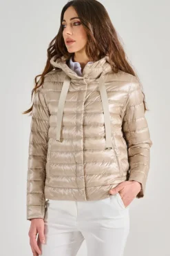 Piumino nylon ultralight beige