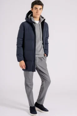 Piumino parka new impact blu
