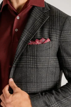 Pochette doppia stampa uomo