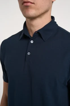 Polo blu 100% co