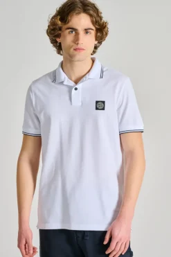 Polo cotone bianco