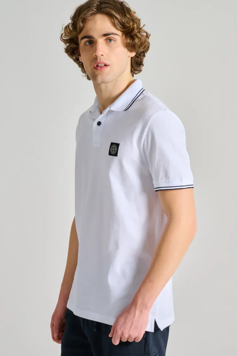 Polo cotone bianco