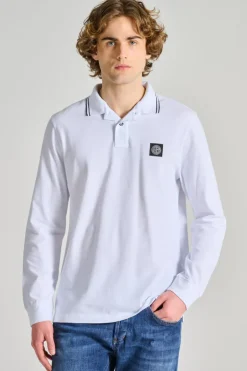 Polo cotone bianco