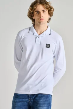 Polo cotone bianco