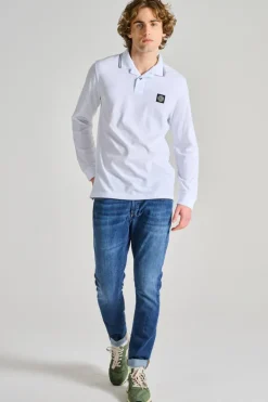 Polo cotone bianco
