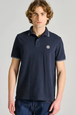 Polo cotone blu