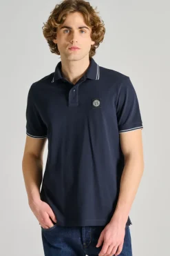 Polo cotone blu
