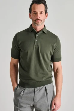 Polo manica corta cotone verde