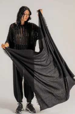 Sciarpa 2393 lana grigia