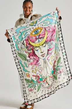 Sciarpa river tessuto bianco