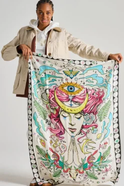 Sciarpa river tessuto bianco