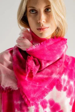 Sciarpa rosa donna
