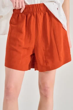 Shorts caruso tessuto rosso