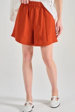 Shorts caruso tessuto rosso