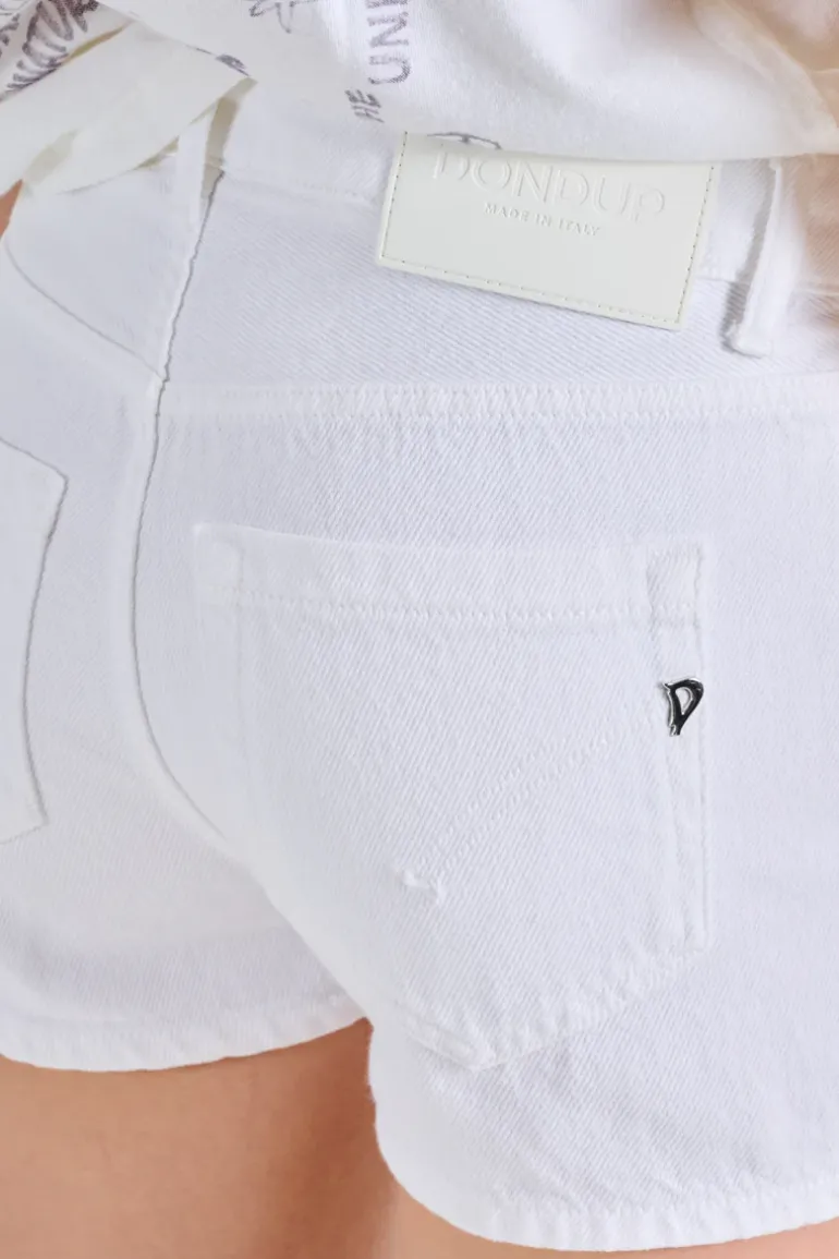 Shorts evie cotone bianco