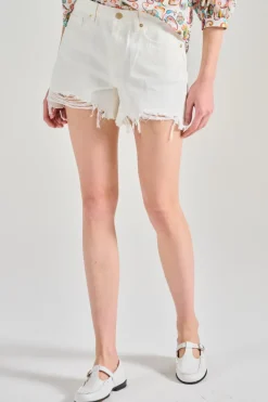 Shorts monroe denim bianco