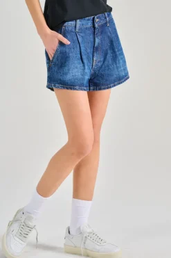 Shorts sun tessuto blu