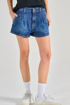 Shorts sun tessuto blu
