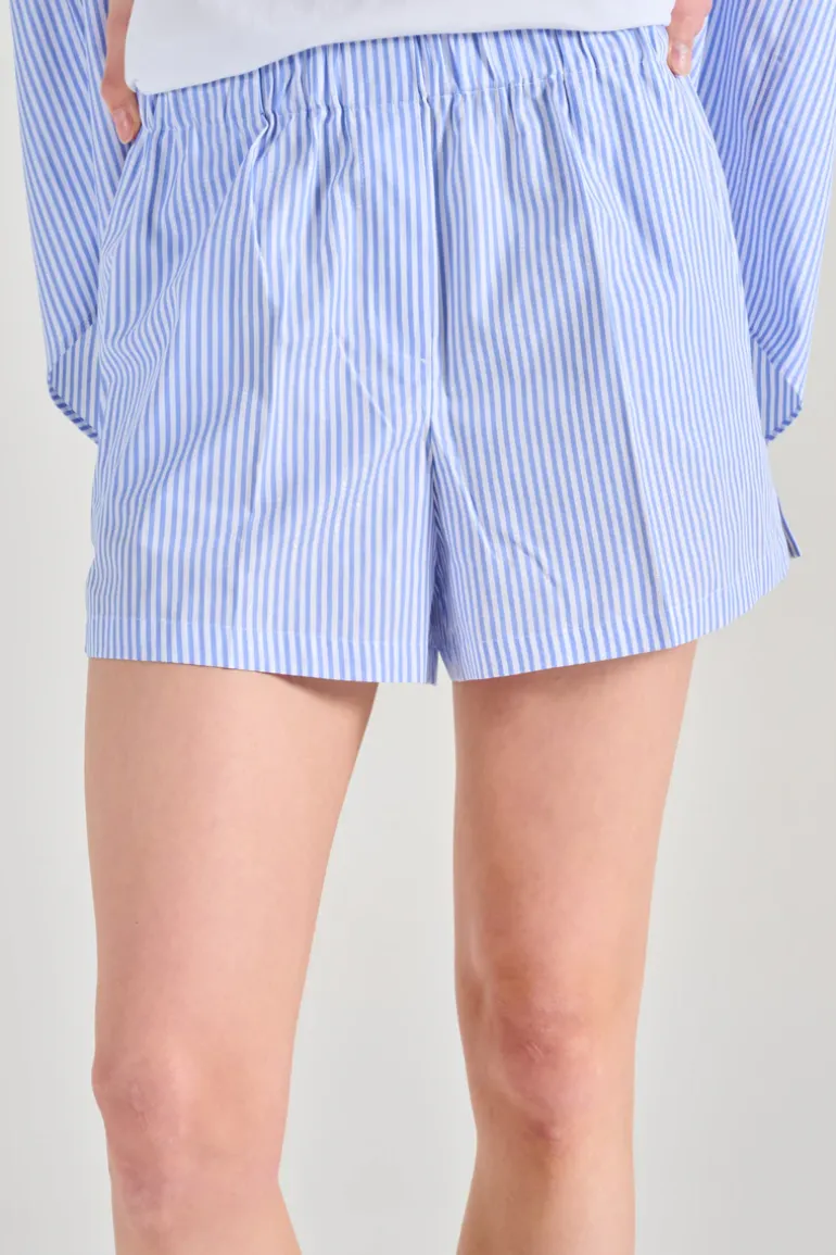 Shorts tessuto azzurro