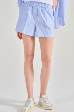 Shorts tessuto azzurro
