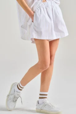 Shorts tessuto bianco