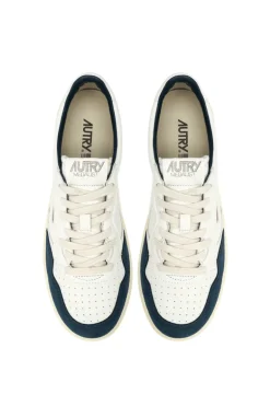 Sneakers medalist low goat suede blu