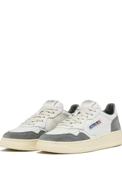 Sneakers medalist low goat suede grigio