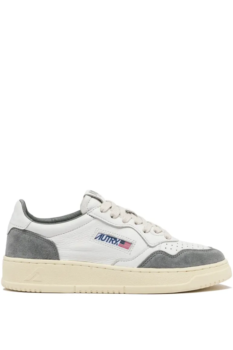 Sneakers medalist low goat suede grigio