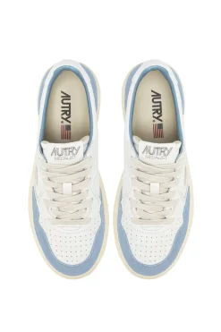 Sneakers medalist low goat suede azzurro