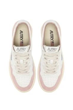 Sneakers medalist low goat suede rosa