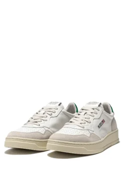 Sneakers medalist low man leat suede bianco uomo
