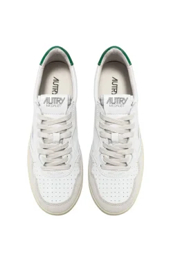 Sneakers medalist low man leat suede bianco uomo