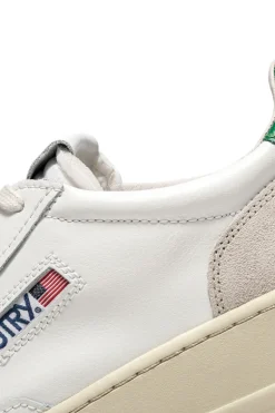 Sneakers medalist low man leat suede bianco uomo