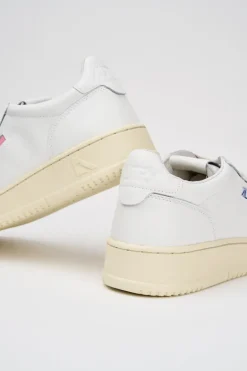 Sneakers medalist low man leat leat bianco uomo