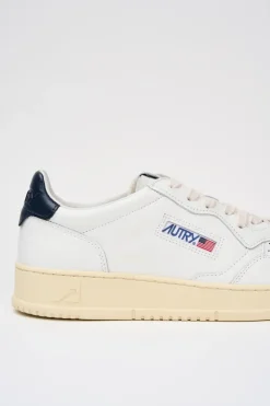 Sneakers medalist low man leat leat bianco uomo