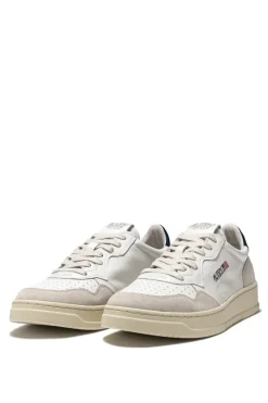 Sneakers medalist low man leat suede bianco uomo