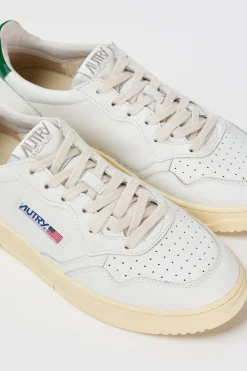 Sneakers medalist low man leat leat bianco uomo
