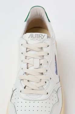 Sneakers medalist low man leat leat bianco uomo