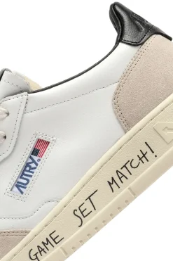 Sneakers medalist low man match suede bianco uomo