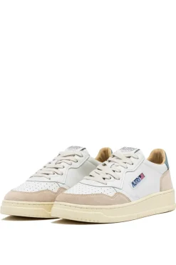 Sneakers medalist low pelle suede bianco